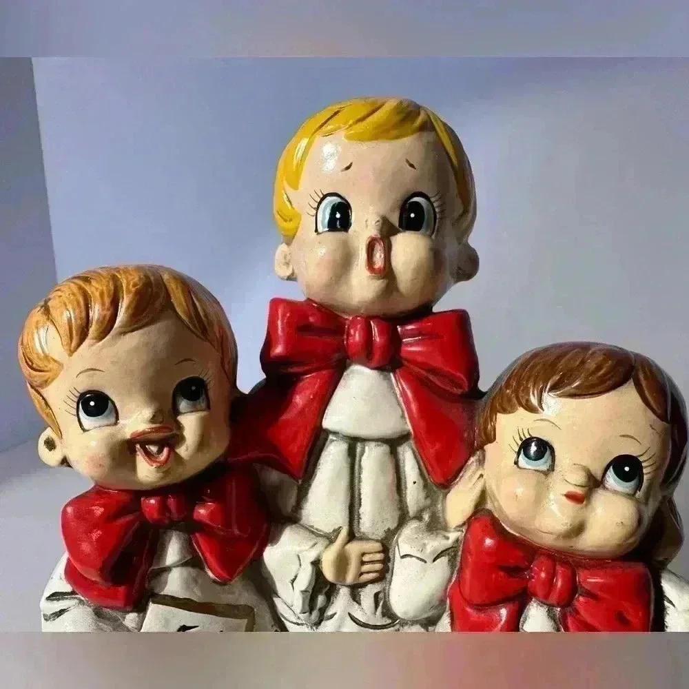 Vintage Josef Originals Choir Boys Music Box Works O Come All Ye Faithful‎ Japan